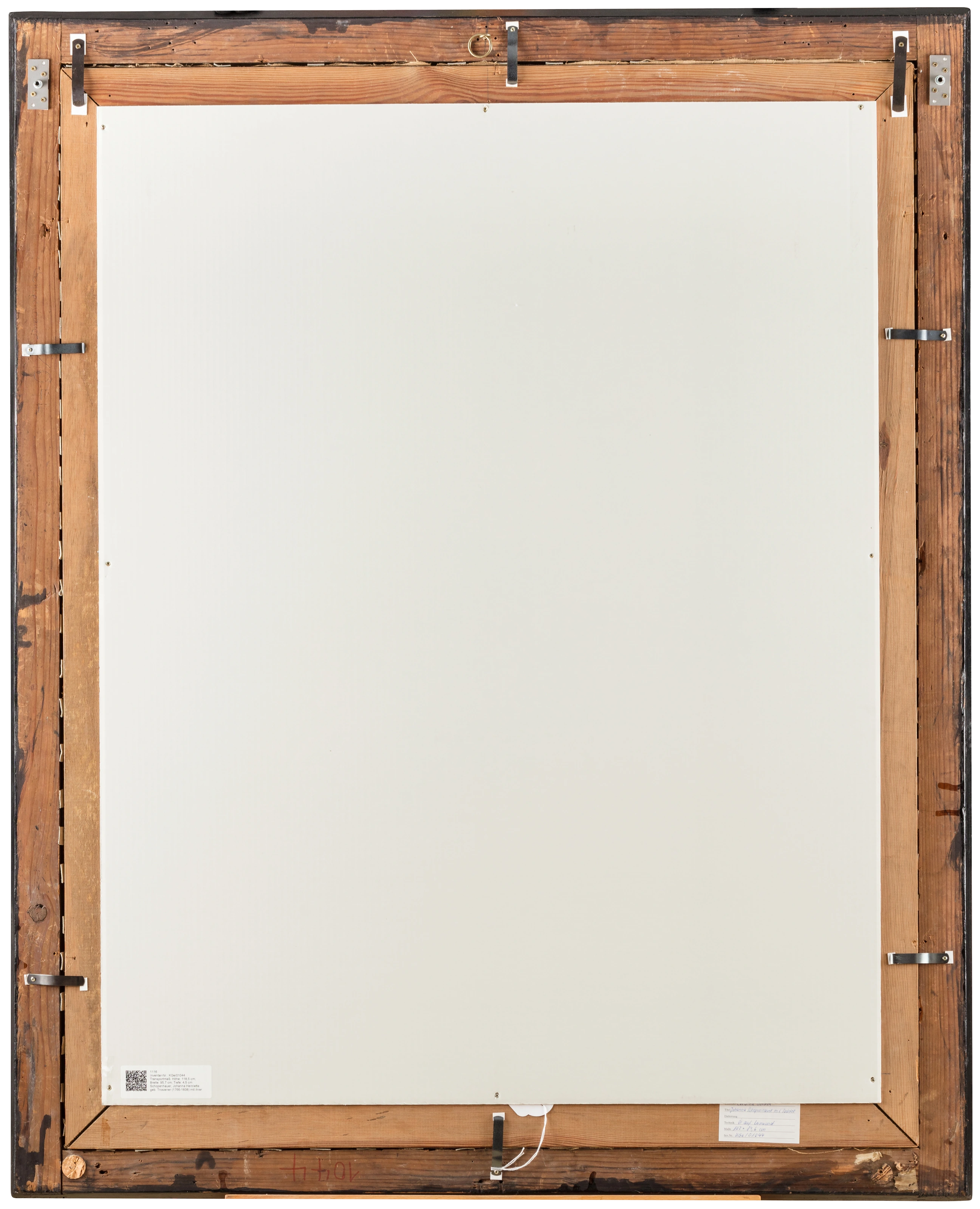 Rückseite des Gemäldes