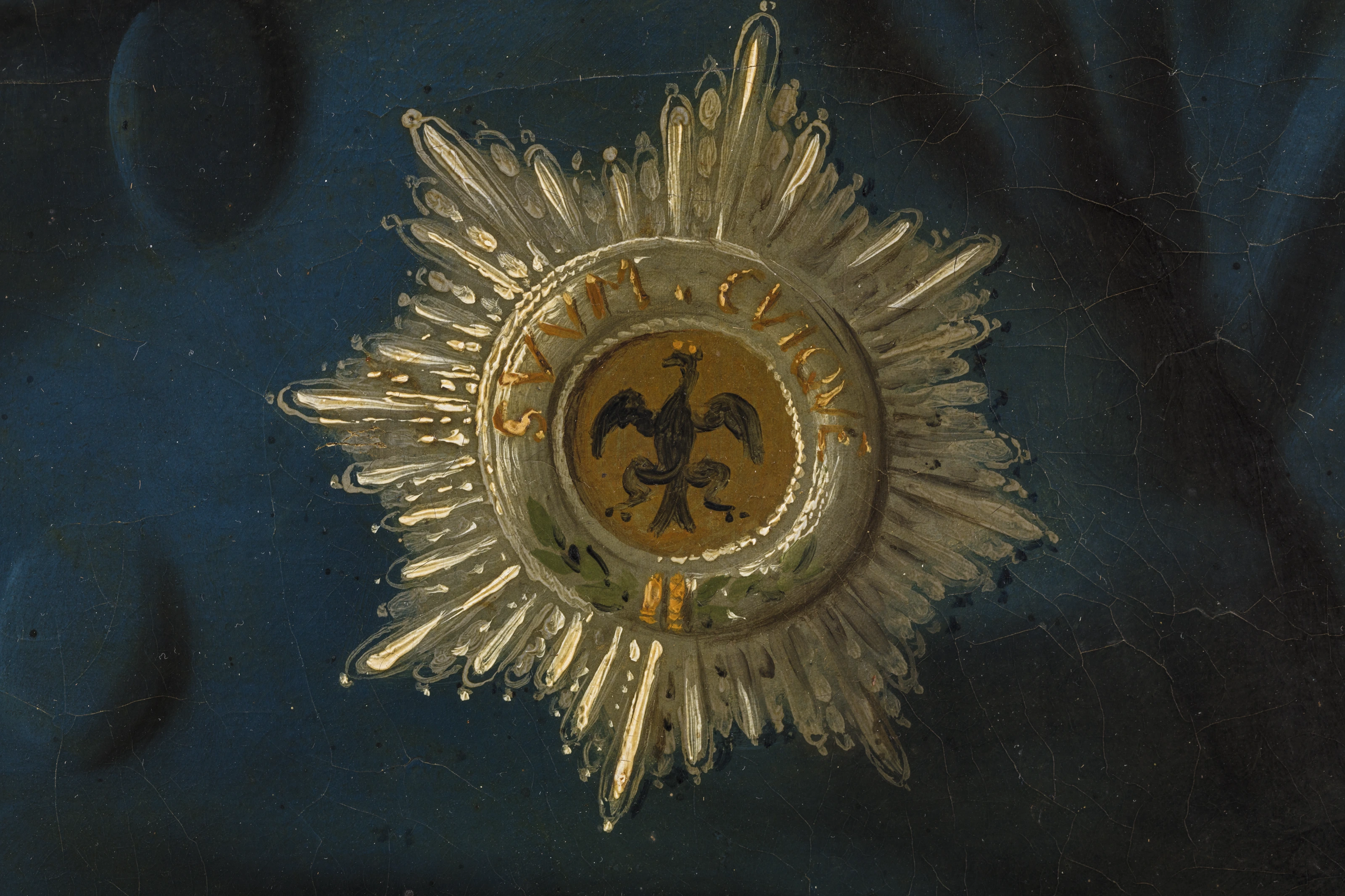 Detail: Bruststern des Schwarzen Adlerordens mit der Devise „SVVM CVIQUE“