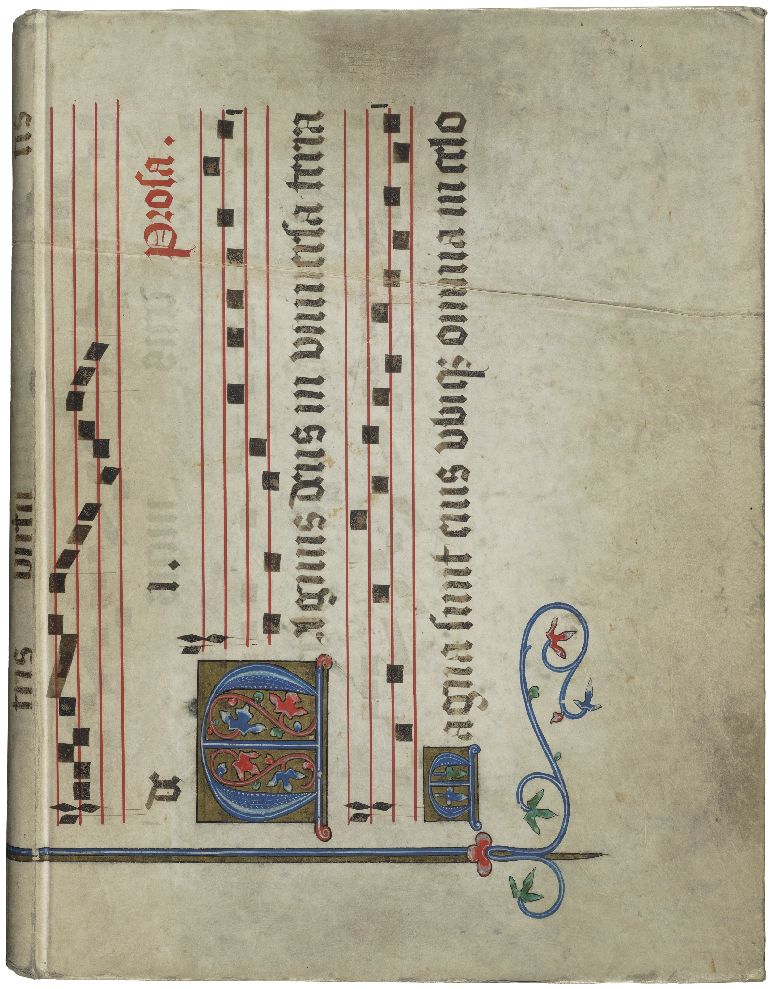 Einband mit liturgischen Handschriftenfragmenten, um 1500