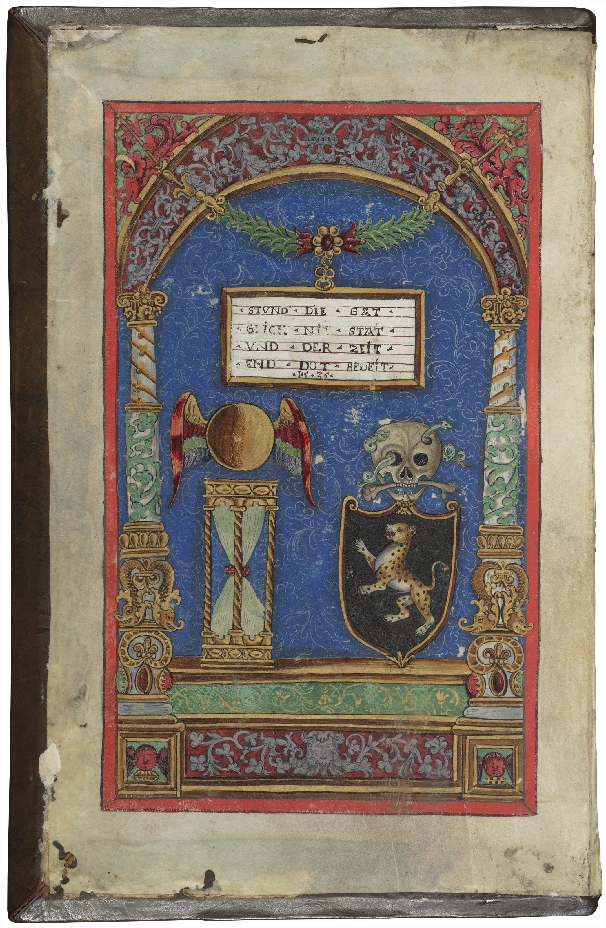 Band 2: Exlibris auf der Innenseite des Vorderdeckels