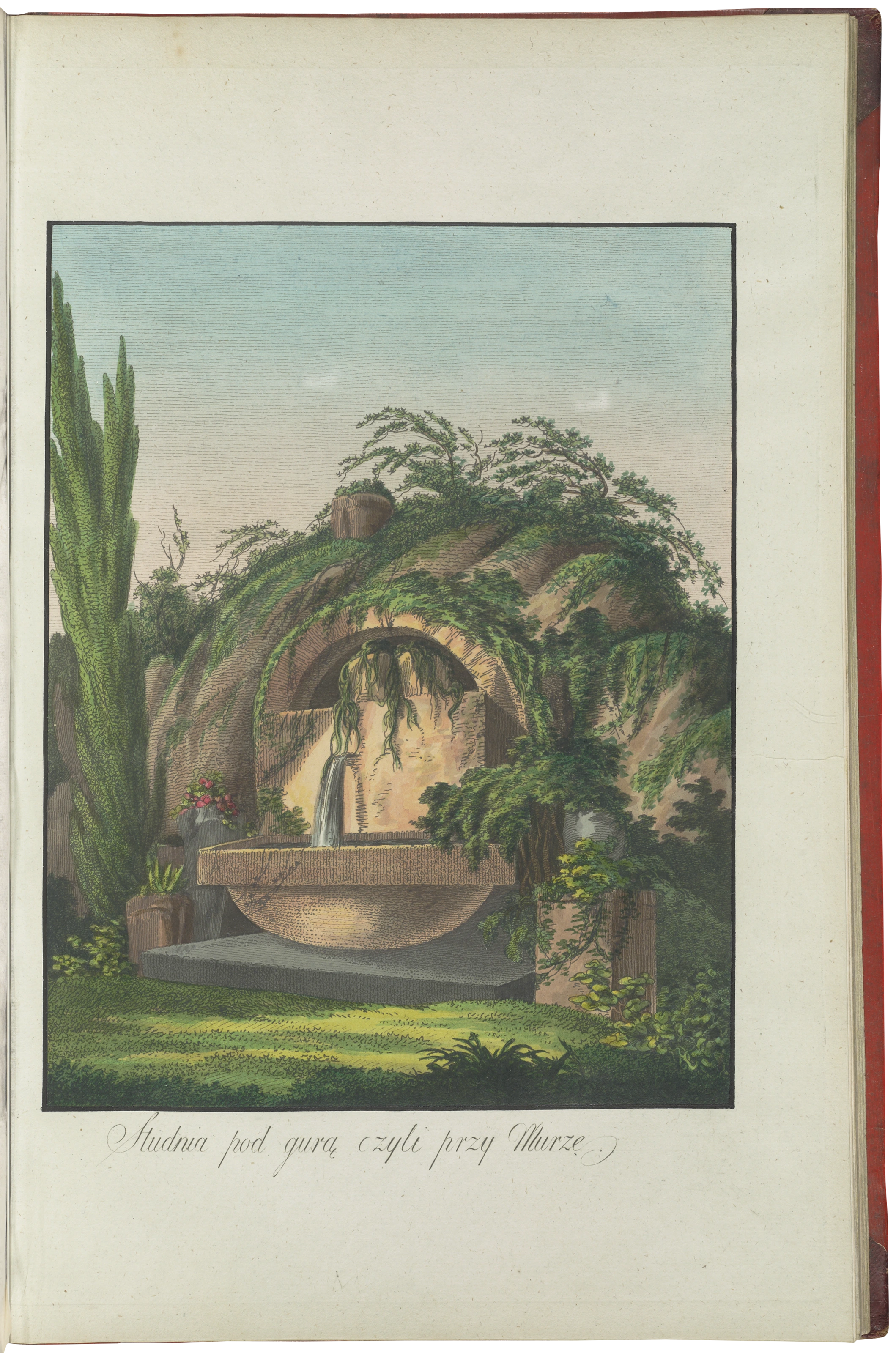 nach Seite 64: Ein Brunnen am Fuße eines Hügels oder an einer Mauer