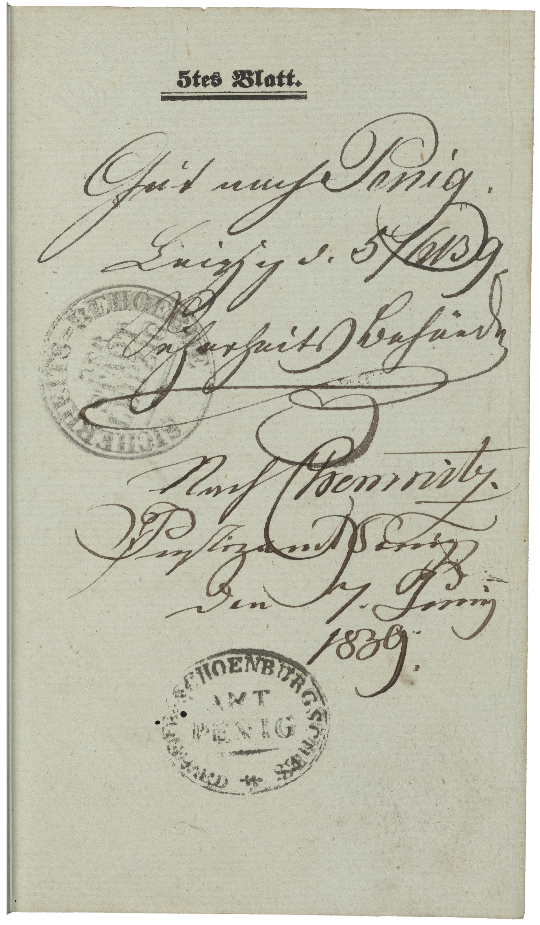 Blatt 5: Reisevermerke