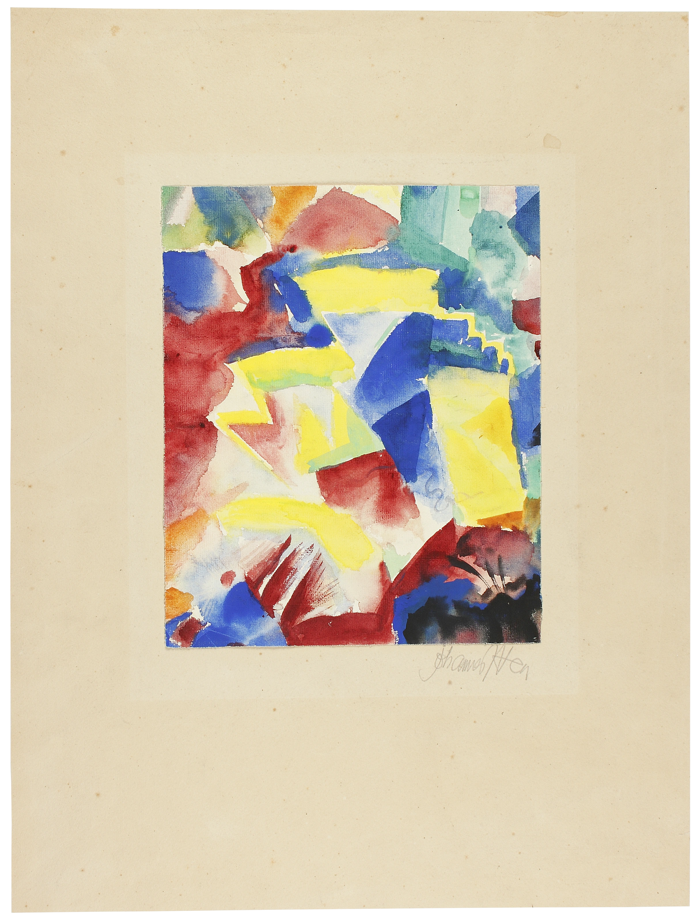 Johannes Itten: Abstrakte Komposition, um 1917