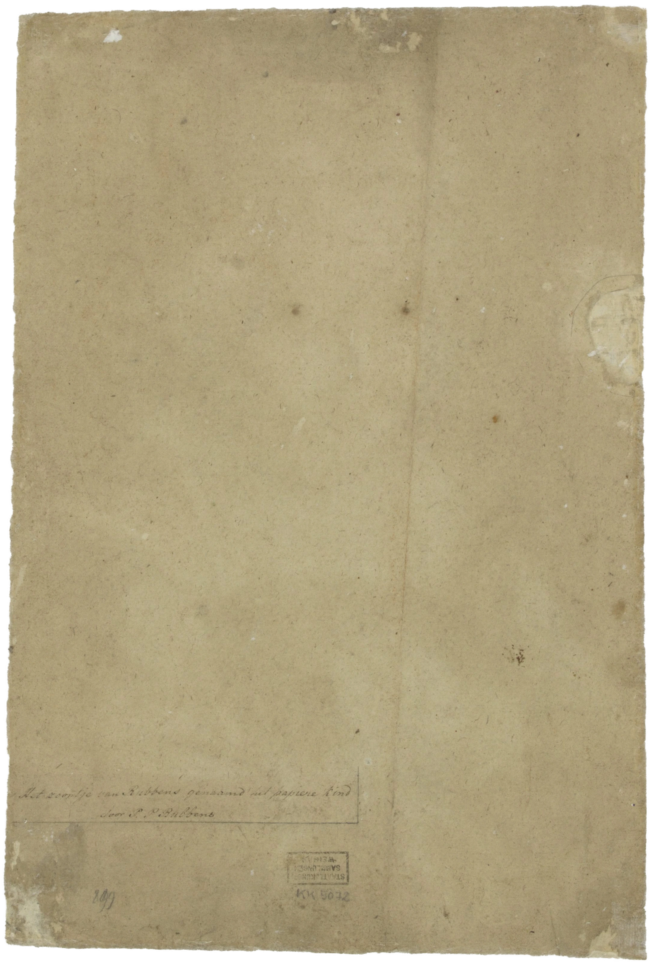 Rückseite der Zeichnung