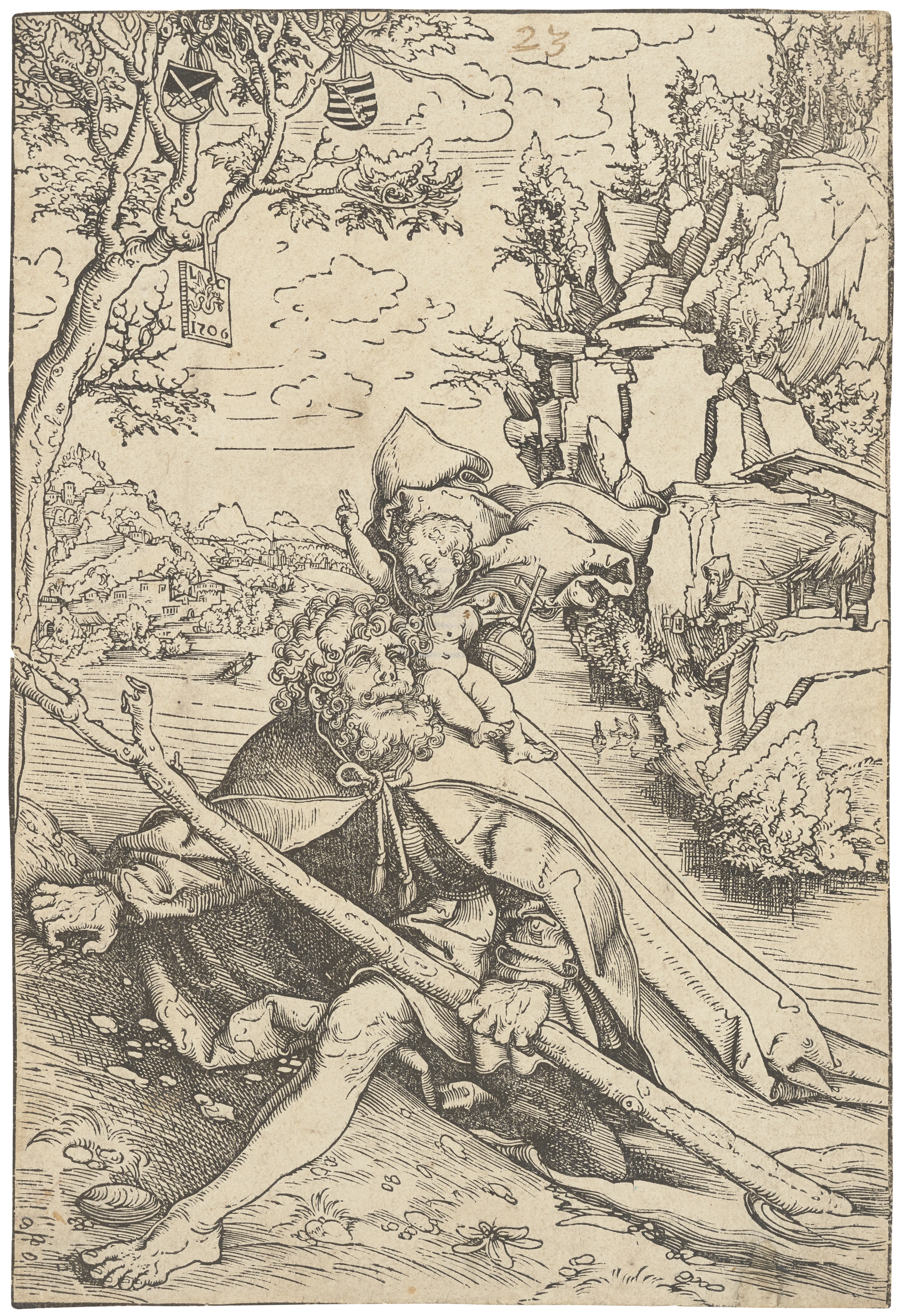 Lucas Cranach d.Ä.: Der heilige Christophorus, 1506