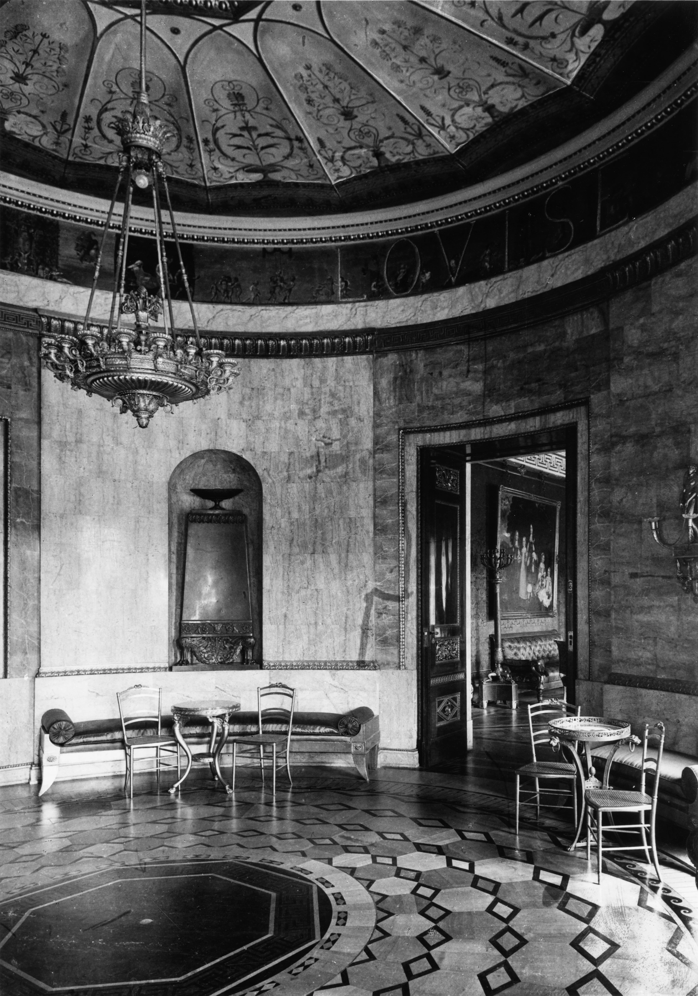 Louis Held: Louisenzimmer im Residenzschloss, um 1900