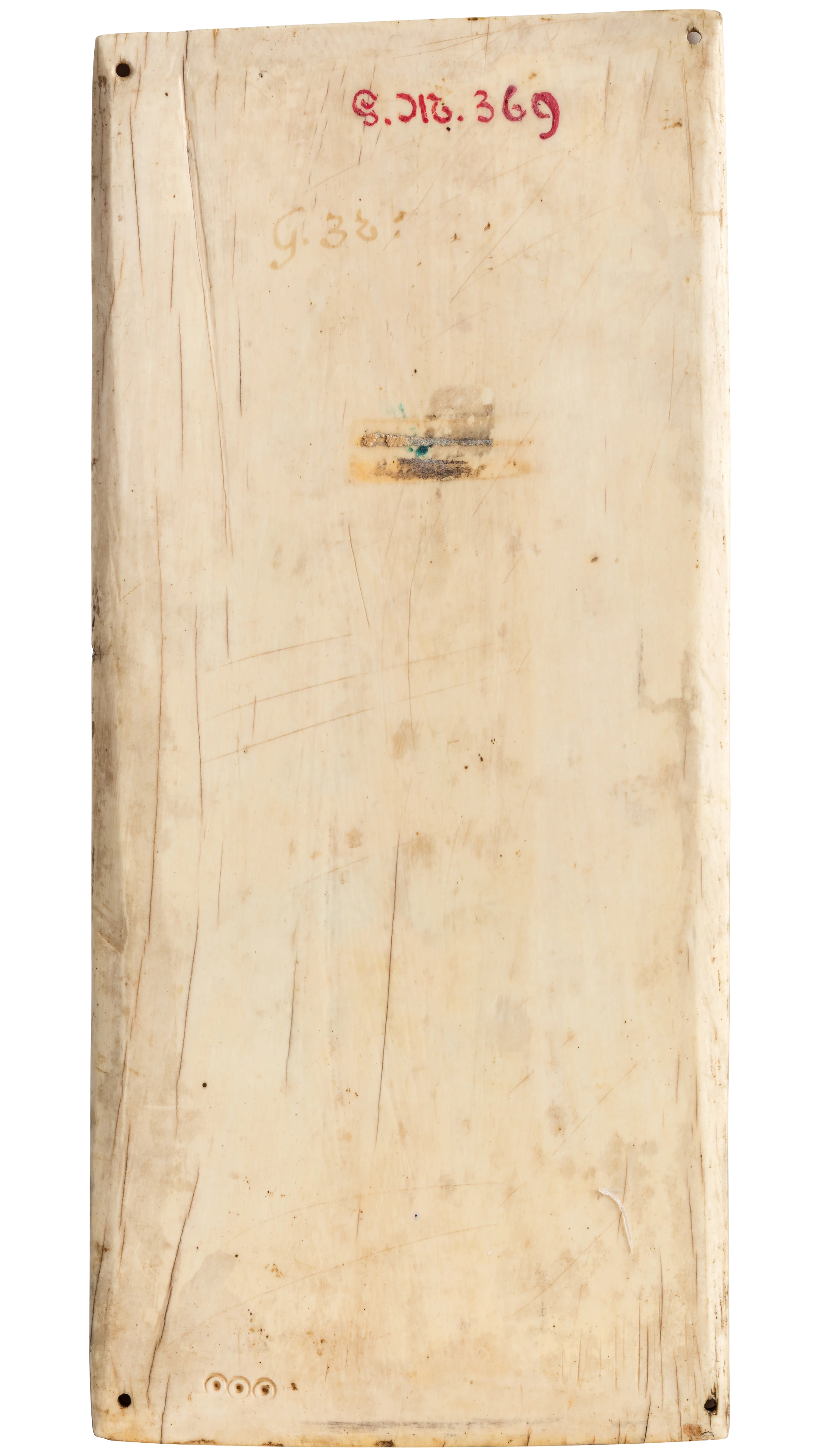 Rückseite des Elfenbeinreliefs