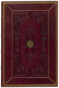 René Simier: Prachteinband mit ornamentaler Prägung und eingelassener Medaille, 1828