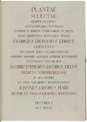 Christoph Jacob Trew: Plantae Selectae, 1750