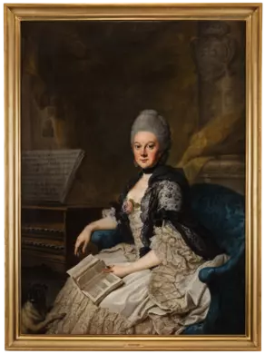 Johann Georg Ziesenis: Porträt Herzogin Anna Amalia von Sachsen-Weimar-Eisenach, um 1769