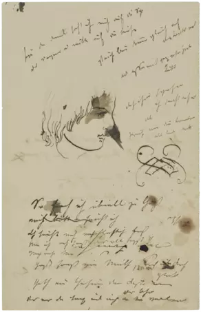 Gisela Grimm: Entwurf für „Das Licht. Festspiel zum Geburtstag des Weisen“, 1869 (Seite 12)