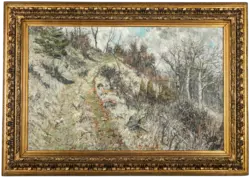 Christian Rohlfs: Steilhang bei Buchfart im März, um 1889