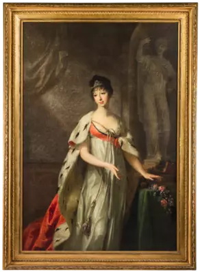 Johann Friedrich August Tischbein: Porträt Erbprinzessin Maria Pawlowna von Sachsen-Weimar-Eisenach, 1805
