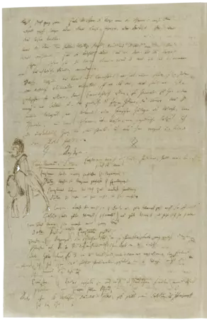 Foliohandschrift IV, 2 mit Szenen: Woyzeck. Doctor / Straße. Hauptmann. Doctor