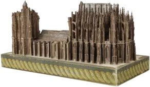 Carl Schropp: Modell des Kölner Doms aus Goethes Besitz, 1831 (Südseite)