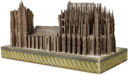 Carl Schropp: Modell des Kölner Doms aus Goethes Besitz, 1831 (Südseite)