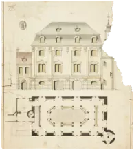 August Friedrich Straßburger: Entwurf für den Rokokosaal der Herzogin Anna Amalia Bibliothek, 1760