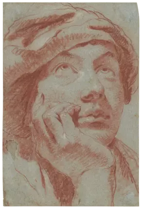 Giovanni Battista Tiepolo: Portrait eines jungen Mannes mit Barett, um 1750