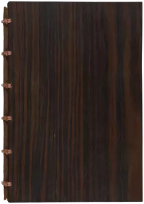 Anny Wottitz: Buchdeckel aus Sperrholz mit Mahagoni-Furnier, 1923